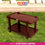 AVRO Furniture Maxima Plastic Trolly Table for Home, Bearing Capacity Upto 150 Kg. Brown Color